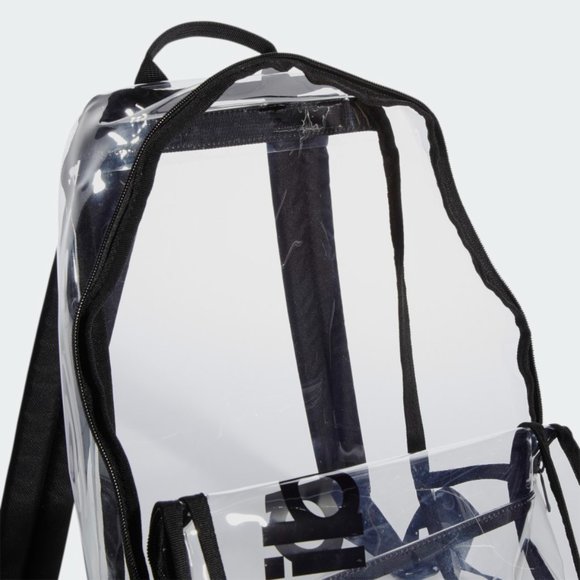 ADIDAS Clear/Transparent Backpack/Game School Bag Linear NEW - Picture 2 of 6